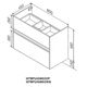 Купить M7BFUX0752WG Sense, База под раковину, универсальная, 80 см, 2 ящика, цвет: белый глянец (m7bfux0802wg) по цене 17990 руб., в Санкт-Петебруге в интернет магазине 100-Систем, а также дургие товары AM.PM из раздела Тумбы под раковину и Мебель для ванной комнаты
