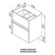 Купить M7BFUX0602WG Sense, База под раковину, универсальная, 60 см, 2 ящика, цвет: белый глянец (m7bfux0602wg) по цене 15990 руб., в Санкт-Петебруге в интернет магазине 100-Систем, а также дургие товары AM.PM из раздела Тумбы под раковину и Мебель для ванной комнаты
