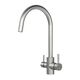 Купить F85B07711 X-Joy, смеситель для кухни с С-изливом с каналом для питьевой воды, сатин (f85b07711) по цене 7990 руб., в Санкт-Петебруге в интернет магазине 100-Систем, а также дургие товары AM.PM из раздела Смесители с подключением фильтра и Смесители для кухни