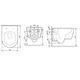 Купить C8F1700SC Func подвесной унитаз 49 см FlashClean с сиденьем микролифт (c8f1700sc) по цене 22990 руб., в Санкт-Петебруге в интернет магазине 100-Систем, а также дургие товары AM.PM из раздела Унитазы подвесные и Унитазы