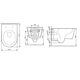 Купить C8F1701SC Func подвесной унитаз 54 см FlashClean с сиденьем микролифт (c8f1701sc) по цене 35990 руб., в Санкт-Петебруге в интернет магазине 100-Систем, а также дургие товары AM.PM из раздела Унитазы подвесные и Унитазы