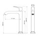 Купить Смеситель для раковины высокий WONZON & WOGHAND FLEX, Хром (WW-88019072-CR) (ww-88019072-cr) по цене 21609 руб., в Санкт-Петебруге в интернет магазине 100-Систем, а также дургие товары WONZON & WOGHAND из раздела Рычажные смесители и Смесители для раковины