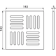 Купить ALCA PLAST Решетка 143×143 мм нержавеющая сталь AISI 316L, арт. MPV009 (mpv009) по цене 6976 руб., в Санкт-Петебруге в интернет магазине 100-Систем, а также дургие товары AlcaPlast из раздела Решетки для лотков и Душевые лотки и душевые трапы