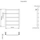 Купить Полотенцесушитель водяной Aquanet Fiona 600x500, хром (00266736) по цене 12940 руб., в Санкт-Петебруге в интернет магазине 100-Систем, а также дургие товары AQUANET из раздела Водяные полотенцесушители и Полотенцесушители