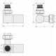 Купить Вентиль Сунержа 3D левый цилиндр G 1/2" НР х G 3/4" НГ (032-1402-1234) по цене 10540 руб., в Санкт-Петебруге в интернет магазине 100-Систем, а также дургие товары Сунержа из раздела Комплектующие и Полотенцесушители