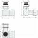 Купить Вентиль Сунержа 3D левый под шестигранник G 1/2" НР х G 3/4" НГ (15-1406-1234) по цене 5540 руб., в Санкт-Петебруге в интернет магазине 100-Систем, а также дургие товары Сунержа из раздела Комплектующие и Полотенцесушители