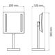 Купить K-1007 Зеркало с LED-подсветкой, 3-х кратным увеличением (k-1007) по цене 19380 руб., в Санкт-Петебруге в интернет магазине 100-Систем, а также дургие товары WasserKRAFT из раздела Косметические зеркала и Аксессуары для ванной комнаты