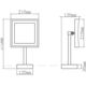 Купить 2205D Зеркало косметическое,настольное с LED подсветкой квадратное 21,5 см (204515) (2205d) по цене 11510 руб., в Санкт-Петебруге в интернет магазине 100-Систем, а также дургие товары AQUANET из раздела Косметические зеркала и Аксессуары для ванной комнаты
