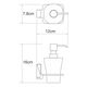 Купить Leine K-5099WHITE Дозатор для жидкого мыла (k-5099white) по цене 3040 руб., в Санкт-Петебруге в интернет магазине 100-Систем, а также дургие товары WasserKRAFT из раздела Дозаторы жидкого мыла и Мыльницы и дозаторы жидкого мыла