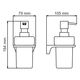 Купить Elbe K-7299 Дозатор для жидкого мыла  (k-7299) по цене 6410 руб., в Санкт-Петебруге в интернет магазине 100-Систем, а также дургие товары WasserKRAFT из раздела Дозаторы жидкого мыла и Мыльницы и дозаторы жидкого мыла