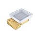 Купить BOHEME Мыльница настенная NEW VENTURO, золото 10313-G (10313-g) по цене 10126 руб., в Санкт-Петебруге в интернет магазине 100-Систем, а также дургие товары BOHEME из раздела Мыльницы и Мыльницы и дозаторы жидкого мыла