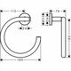 Купить HG Logis Universal, полотенцедержатель - кольцо 41724, хром (41724000) по цене 4783.11 руб., в Санкт-Петебруге в интернет магазине 100-Систем, а также дургие товары HANSGROHE из раздела Держатели полотенец (кольцо) и Полотенцедержатели