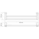 Купить Leine K-5040WHITE Держатель полотенец двойной (k-5040white) по цене 4300 руб., в Санкт-Петебруге в интернет магазине 100-Систем, а также дургие товары WasserKRAFT из раздела Штанги для полотенец и Полотенцедержатели