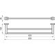 Купить Полотенцедержатель Ravak Chrome CR 320.00 X07P193 (x07p193) по цене 11440 руб., в Санкт-Петебруге в интернет магазине 100-Систем, а также дургие товары RAVAK из раздела Штанги для полотенец и Полотенцедержатели