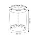 Купить Корзина для белья WasserKRAFT Salm 33x33x51 WB-270-M с крышкой Коричневая (wb-270-m) по цене 5012 руб., в Санкт-Петебруге в интернет магазине 100-Систем, а также дургие товары WasserKRAFT из раздела Корзины для белья и Прочее