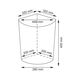 Купить Корзина для белья WasserKRAFT Vils 31x31x45 WB-560-M с крышкой Белая (wb-560-m) по цене 7470 руб., в Санкт-Петебруге в интернет магазине 100-Систем, а также дургие товары WasserKRAFT из раздела Корзины для белья и Прочее