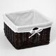 Купить Корзина для белья WasserKRAFT Alme 25x25x16 WB-150-S Коричневая (wb-150-s) по цене 2000 руб., в Санкт-Петебруге в интернет магазине 100-Систем, а также дургие товары WasserKRAFT из раздела Корзины для белья и Прочее