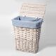 Купить Корзина для белья WasserKRAFT Lippe 49x36x56 WB-450-L с крышкой Белая (wb-450-l) по цене 8270 руб., в Санкт-Петебруге в интернет магазине 100-Систем, а также дургие товары WasserKRAFT из раздела Корзины для белья и Прочее