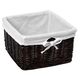 Купить Корзина для белья WasserKRAFT Alme 30x30x18 WB-150-M Коричневая (wb-150-m) по цене 3030 руб., в Санкт-Петебруге в интернет магазине 100-Систем, а также дургие товары WasserKRAFT из раздела Корзины для белья и Прочее