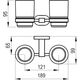 Купить Двойной держатель с двумя стаканами Ravak Chrome CR 220.00 Хром (x07p189) по цене 6600 руб., в Санкт-Петебруге в интернет магазине 100-Систем, а также дургие товары RAVAK из раздела Стаканы и подстаканники и Аксессуары для ванной комнаты