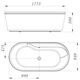 Купить Акриловая ванна BelBagno BB14-K 177x84 без гидромассажа (bb14-k) по цене 92050 руб., в Санкт-Петебруге в интернет магазине 100-Систем, а также дургие товары BelBagno из раздела Акриловые ванны и Ванны