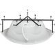 Купить Каркас сварной для акриловой ванны Aquanet Malta 150x150 (142192) по цене 4329 руб., в Санкт-Петебруге в интернет магазине 100-Систем, а также дургие товары AQUANET из раздела Каркасы и Комплектующие для ванн