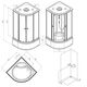 Купить W94C-401A-090MT X-Joy Deep кабина душевая  90x90, 1/4 круга,  профиль мат.хром, стекло прозрачное (w94c-401a-090mt) по цене 53490 руб., в Санкт-Петебруге в интернет магазине 100-Систем, а также дургие товары AM.PM из раздела Душевые кабины и Душевые кабины и ограждения
