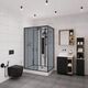 Купить Душевая кабина Niagara Premium NG-6912-01GQL BLACK (ng-6912-01gql black) по цене 85300 руб., в Санкт-Петебруге в интернет магазине 100-Систем, а также дургие товары  из раздела Душевые кабины и Душевые кабины и ограждения