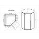 Купить Душевой уголок Penta VSP-3P100CLB, 1000*1000, черный, стекло прозрачное, , шт (vsp-3p100clb) по цене 39653 руб., в Санкт-Петебруге в интернет магазине 100-Систем, а также дургие товары Vincea из раздела Душевые ограждения и Душевые кабины и ограждения