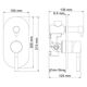 Купить Смеситель для душа WasserKRAFT Wern 4241 Матовый Хром (4241) по цене 21290 руб., в Санкт-Петебруге в интернет магазине 100-Систем, а также дургие товары WasserKRAFT из раздела Смесители для встраиваемых систем и Комплектующие для встраиваемых систем