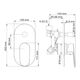 Купить Смеситель для душа WasserKRAFT Donau 5361 Хром (5361) по цене 8760 руб., в Санкт-Петебруге в интернет магазине 100-Систем, а также дургие товары WasserKRAFT из раздела Смесители для встраиваемых систем и Комплектующие для встраиваемых систем