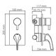 Купить Sauer 7171 Смеситель для ванны и душа (7171) по цене 19048 руб., в Санкт-Петебруге в интернет магазине 100-Систем, а также дургие товары WasserKRAFT из раздела Смесители для встраиваемых систем и Комплектующие для встраиваемых систем