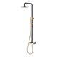 Купить Стойка для душа STICK BLACK DIAMOND GOLD (128-bg) по цене 54578 руб., в Санкт-Петебруге в интернет магазине 100-Систем, а также дургие товары BOHEME из раздела Душевые стойки и Душевые стойки, системы, панели, гарнитуры