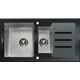 Купить Кухонная мойка комбинированная TOLERO Ceramic Glass TG-920K черная (129627) по цене 38200 руб., в Санкт-Петебруге в интернет магазине 100-Систем, а также дургие товары TOLERO из раздела Двойные мойки и Кухонные мойки