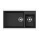 Купить Кухонная мойка Omoikiri Tedori 85-2-U-BL 4993940 Черный (4993940) по цене 46488 руб., в Санкт-Петебруге в интернет магазине 100-Систем, а также дургие товары Omoikiri из раздела Двойные мойки и Кухонные мойки