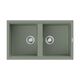 Купить Кухонная мойка Omoikiri Kitagawa 86-2-WG Artceramic/wind green (4993731) по цене 70888 руб., в Санкт-Петебруге в интернет магазине 100-Систем, а также дургие товары Omoikiri из раздела Двойные мойки и Кухонные мойки