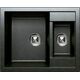 Купить Кухонная каменная мойка TOLERO Classic R-109 черная (765605) по цене 10600 руб., в Санкт-Петебруге в интернет магазине 100-Систем, а также дургие товары TOLERO из раздела Двойные мойки и Кухонные мойки