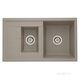 Купить Мойка для кухни из литого мрамора AQUATON Делия 87 серый шёлк 1A716232DE250 (1a716232de250) по цене 14719 руб., в Санкт-Петебруге в интернет магазине 100-Систем, а также дургие товары AQUATON из раздела Накладные мойки и Кухонные мойки