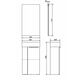 Купить COMFORTY. Зеркало "Асти-40" дуб дымчатый  (00-00001468) по цене 4510 руб., в Санкт-Петебруге в интернет магазине 100-Систем, а также дургие товары COMFORTY из раздела Зеркала и Мебель для ванной комнаты