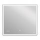 Купить Зеркало LED 011 design 80x70 с подсветкой часы металл. рамка прямоугольное (kn-lu-led011*80-d-os) по цене 14990 руб., в Санкт-Петебруге в интернет магазине 100-Систем, а также дургие товары CERSANIT из раздела Зеркала и Мебель для ванной комнаты