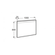 Купить Зеркало Roca Prisma LED 1000x35x800 812260000 (812260000) по цене 35064.77 руб., в Санкт-Петебруге в интернет магазине 100-Систем, а также дургие товары ROCA из раздела Зеркала и Мебель для ванной комнаты