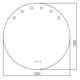Купить Зеркало для ванной Azario Nicole D1000 LED-00002514 (led-00002514) по цене 12950 руб., в Санкт-Петебруге в интернет магазине 100-Систем, а также дургие товары Azario из раздела Зеркала и Мебель для ванной комнаты