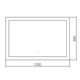 Купить Зеркало ABBER See AG6107SXL-1.2 с подсветкой, сенсорный выключатель, диммер (ag6107sxl-1.2) по цене 15500 руб., в Санкт-Петебруге в интернет магазине 100-Систем, а также дургие товары ABBER из раздела Зеркала и Мебель для ванной комнаты