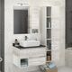 Купить Comforty. Зеркало-шкаф Прага-75 дуб белый (00004144199cf) по цене 10450 руб., в Санкт-Петебруге в интернет магазине 100-Систем, а также дургие товары COMFORTY из раздела Зеркальные шкафы для ванной и Мебель для ванной комнаты