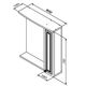 Купить M41MPR0601WG Palace One, зеркало, частично зеркальный шкаф, правый, 60 см, с подсветкой, белый (m41mpr0601wg) по цене 17490 руб., в Санкт-Петебруге в интернет магазине 100-Систем, а также дургие товары RedBlu by Damixa из раздела Зеркальные шкафы для ванной и Мебель для ванной комнаты