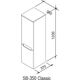 Купить Шкаф боковой SB 350 CLASSIC R латте/белый (x000000942) по цене 46640 руб., в Санкт-Петебруге в интернет магазине 100-Систем, а также дургие товары RAVAK из раздела Пеналы и Пеналы, комоды, шкафы