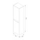 Купить Шкаф пенал Iddis Edifice 40 подвесной Белый (edi40w0i97) по цене 38190 руб., в Санкт-Петебруге в интернет магазине 100-Систем, а также дургие товары IDDIS из раздела Пеналы и Пеналы, комоды, шкафы