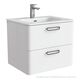 Купить Тумба подвесная, белая, 60 см, Brick,  IDDIS, BRI60W0i95. Подходит умывальник: 0106000i28 (bri60w0i95) по цене 23800 руб., в Санкт-Петебруге в интернет магазине 100-Систем, а также дургие товары IDDIS из раздела Тумбы под раковину и Мебель для ванной комнаты