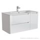 Купить Тумба подвесная, белый, 100 см, Edifice, IDDIS, EDI10W1i95. Подходит умывальник 0101000i28 (edi10w1i95) по цене 38190 руб., в Санкт-Петебруге в интернет магазине 100-Систем, а также дургие товары IDDIS из раздела Тумбы под раковину и Мебель для ванной комнаты