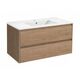 Купить База под раковину Gio 1000 подвесная, 2 выкатных ящика soft-close, N.Oak, , шт (vmc-2g100no) по цене 22695.5 руб., в Санкт-Петебруге в интернет магазине 100-Систем, а также дургие товары Vincea из раздела Тумбы под раковину и Мебель для ванной комнаты